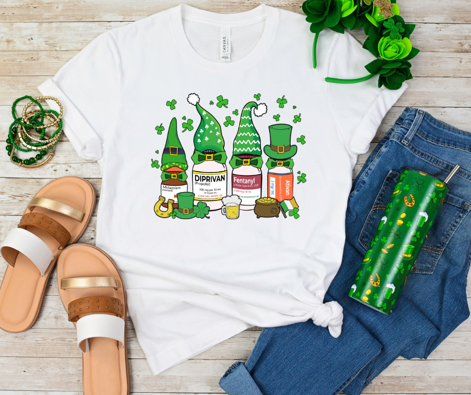 Medicine Vials St Patrick’s Full Color DTF Transfers
