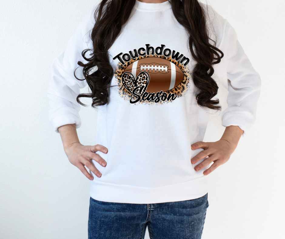 Football Touchdown Season Leopard Full Color DTF Transfer