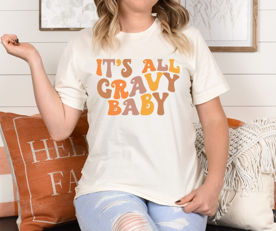 Its All Gravy Baby Retro Full Color DTF Transfer