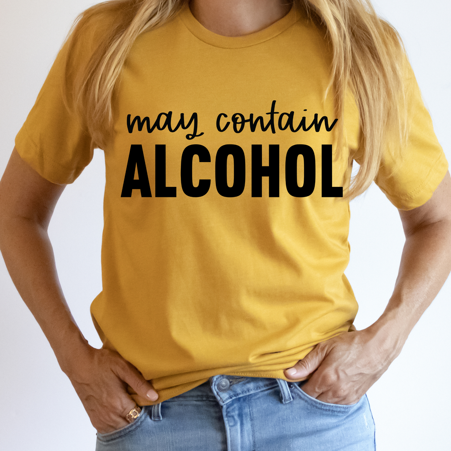 May Contain Alcohol Full Color DTF Transfer