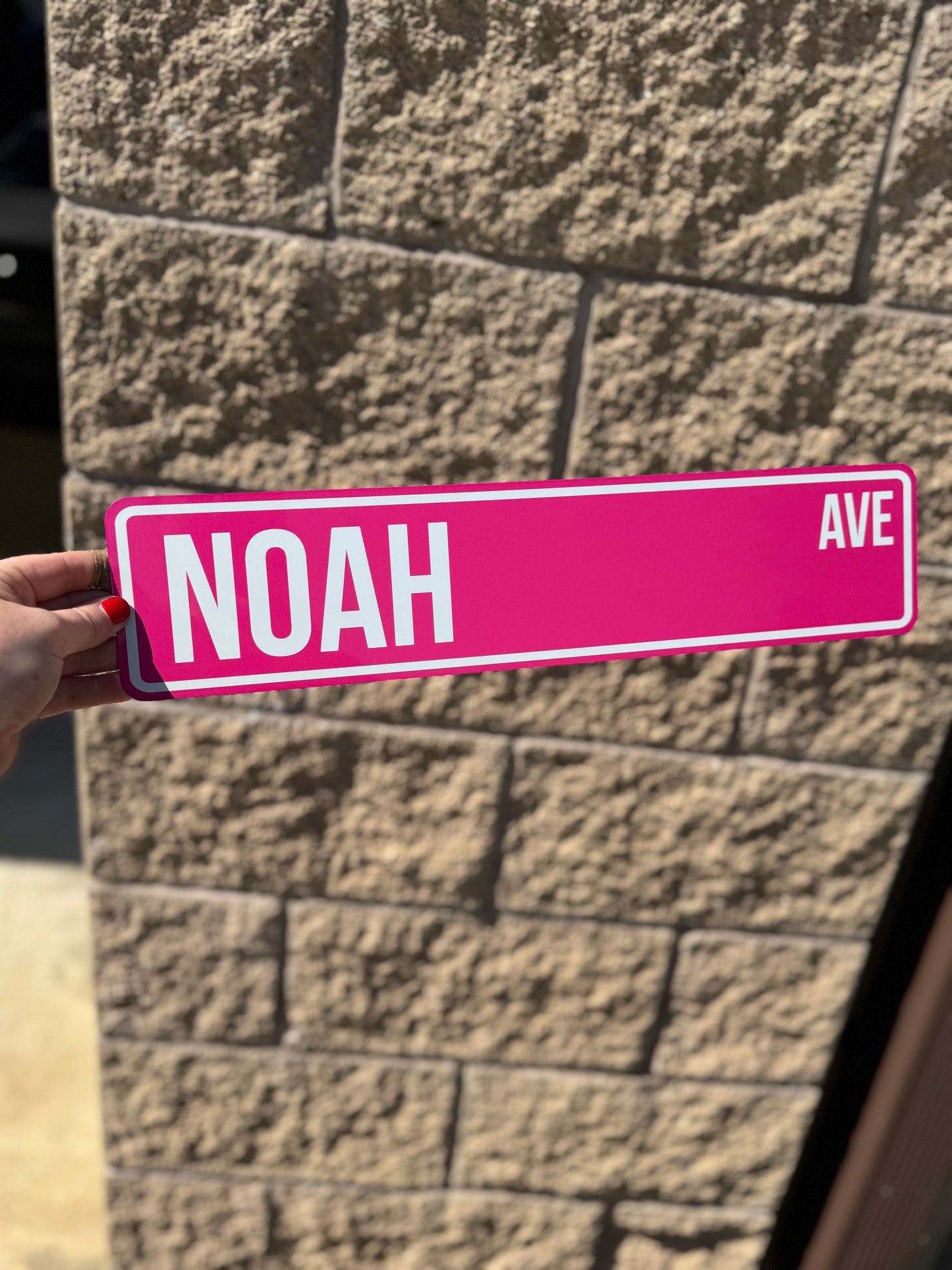 Personalized Sublimated Street Signs 4x18 (No Holes - One Sided)