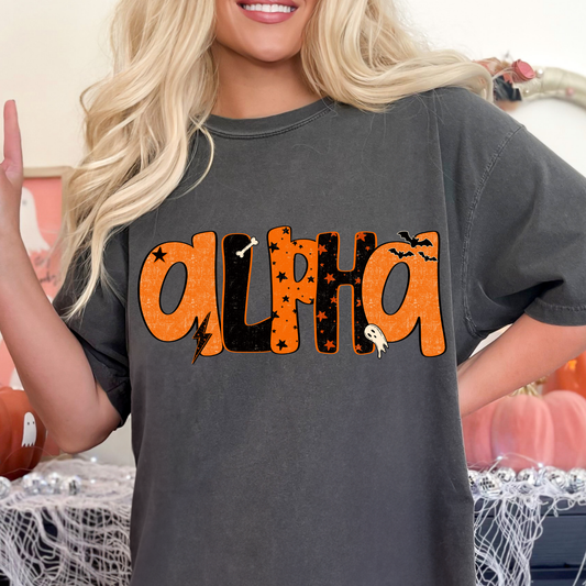 Halloween Star Alpha Full Color DTF Transfer