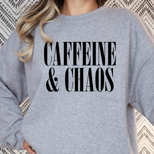 Caffeine and Chaos - I'm The Chaos Full Color DTF Transfer