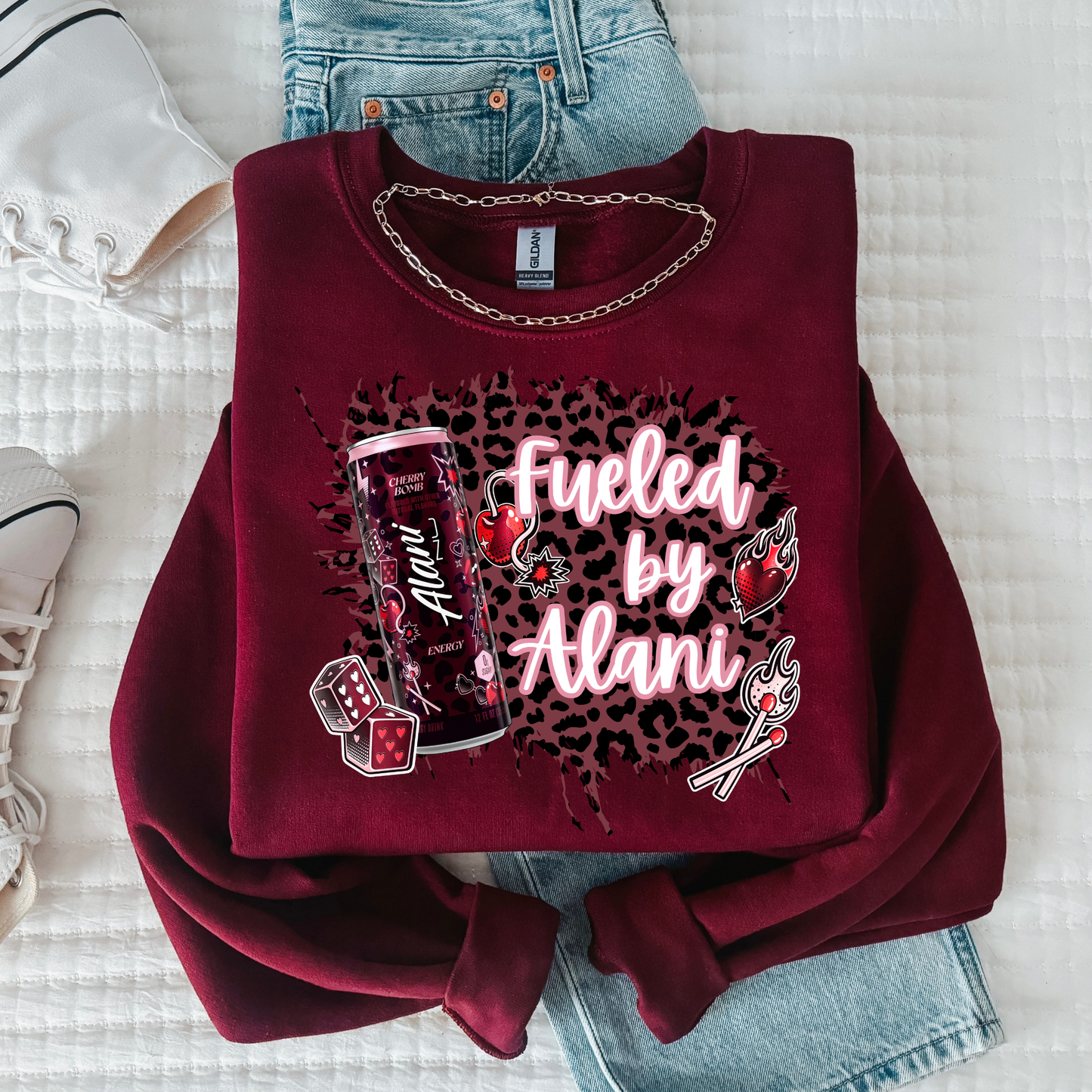 Fueled By Alani (Cherry Bomb) Full Color DTF Transfer
