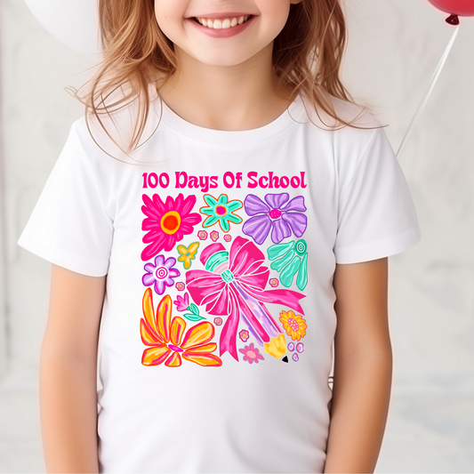 100 Days of School (Boho/Pencil) Full Color DTF Transfer