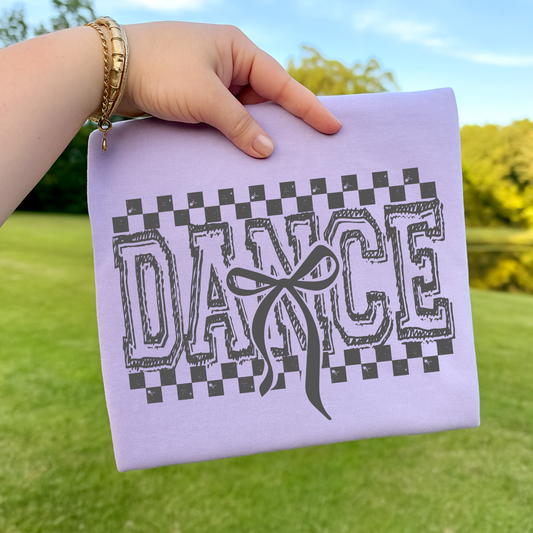 Dance (Checkered/Bow) Full Color DTF Transfer