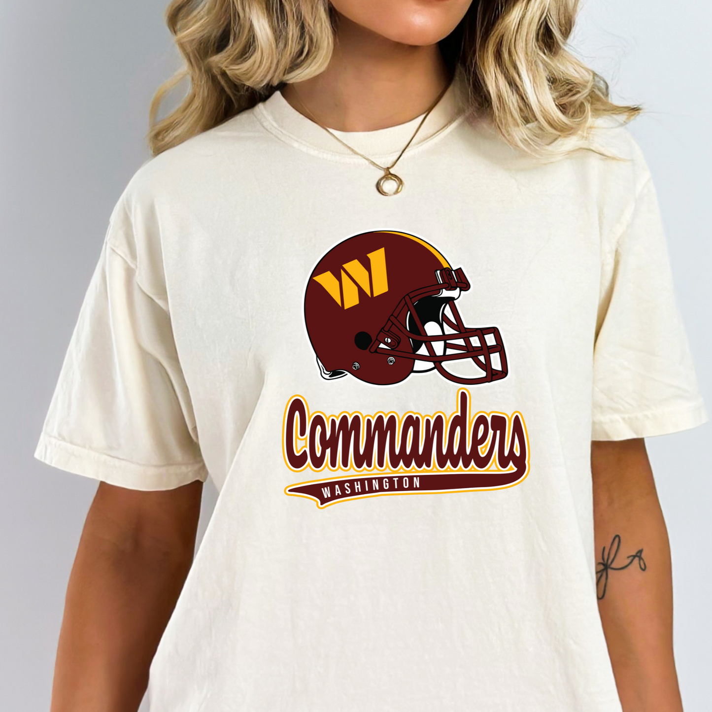 Commanders (Helmet/Swoop Design) Full Color DTF Transfer