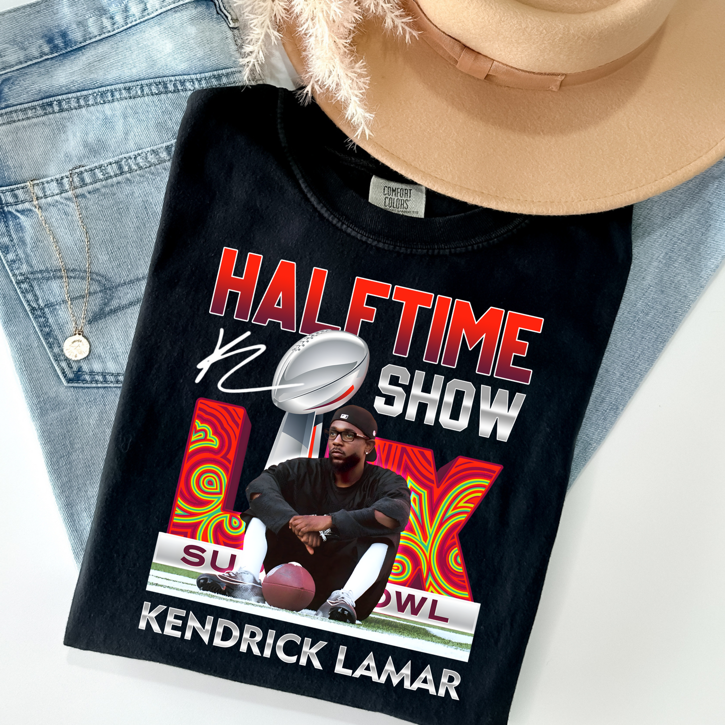 Halftime Show LIX Kendrick Lamar Full Color DTF Transfer
