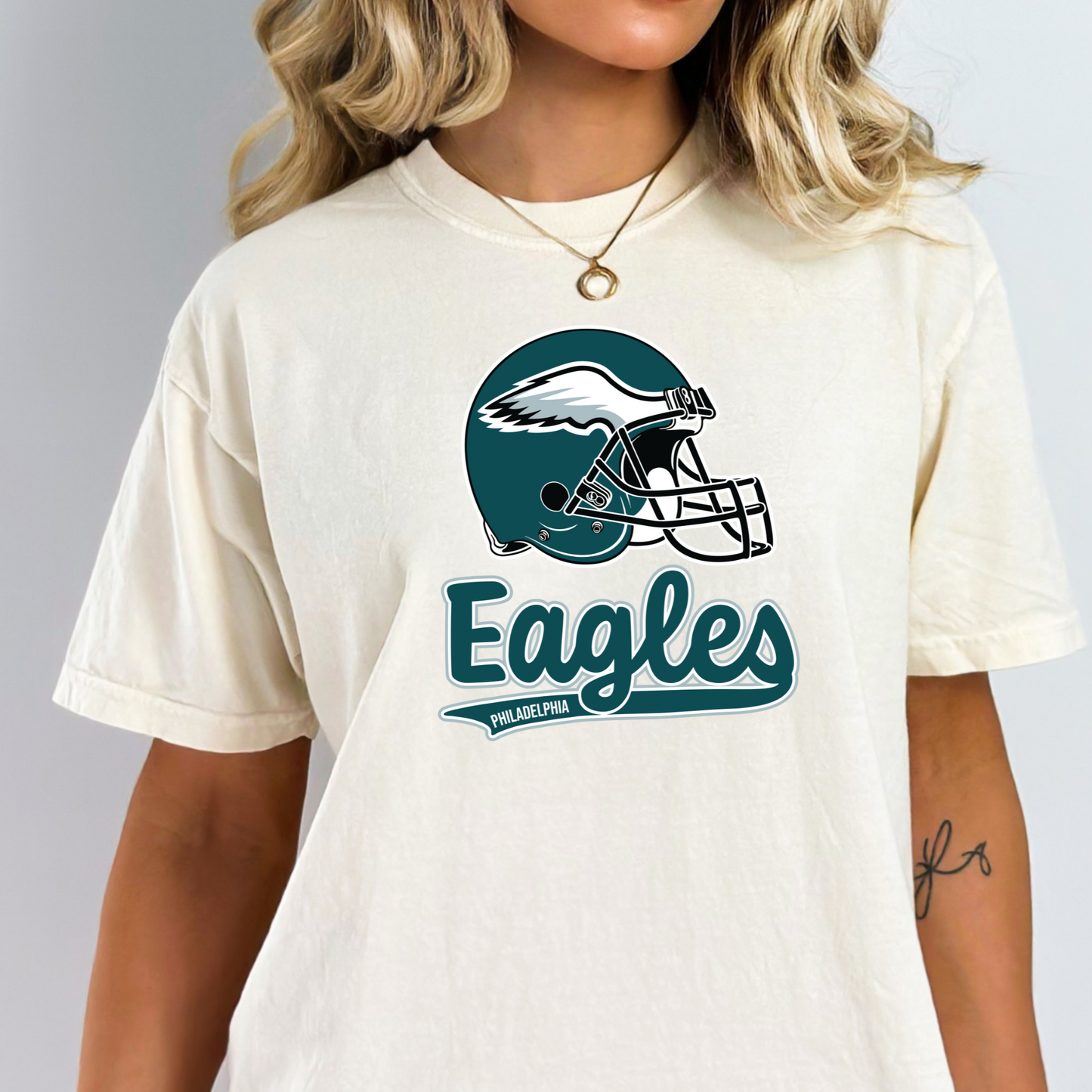 Eagles (Helmet/Swoop Design) Full Color DTF Transfer
