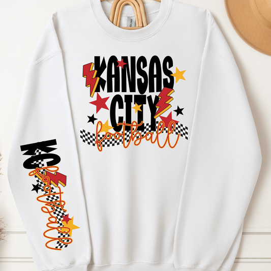 Kansas City Football (Checkered) Full Color DTF Transfer