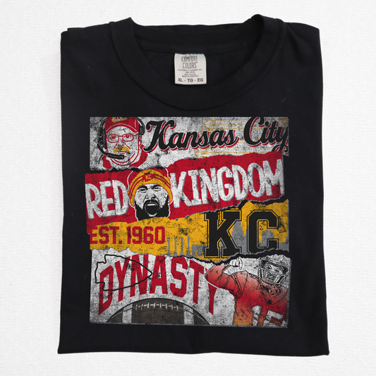 Distressed Kansas City Chiefs Poster Full Color DTF Transfer