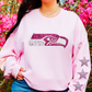 Football Team Logo (Faux Sequin/Non Sequin Option) (ALL N*L TEAMS) w/Star Sleeve Option Full Color DTF Transfer
