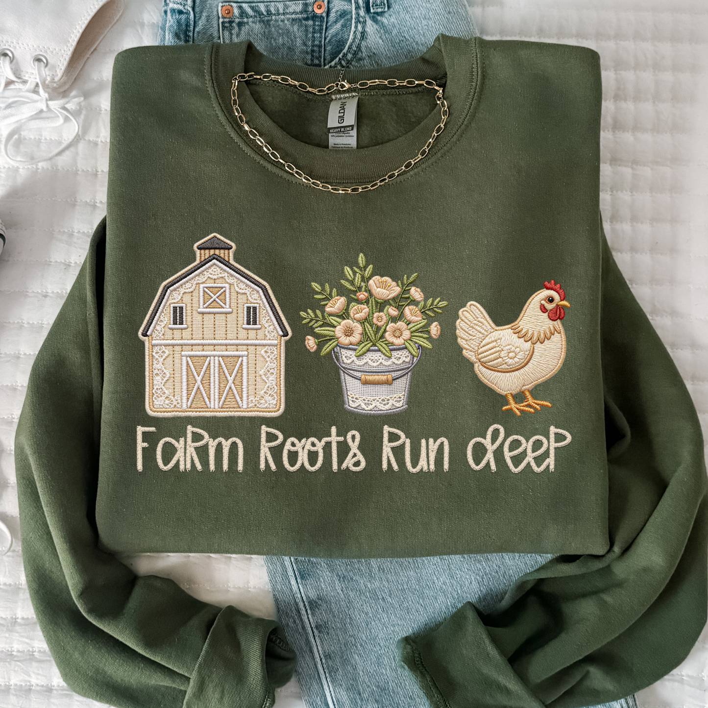 Farm Roots Run Deep Full Color DTF Transfer