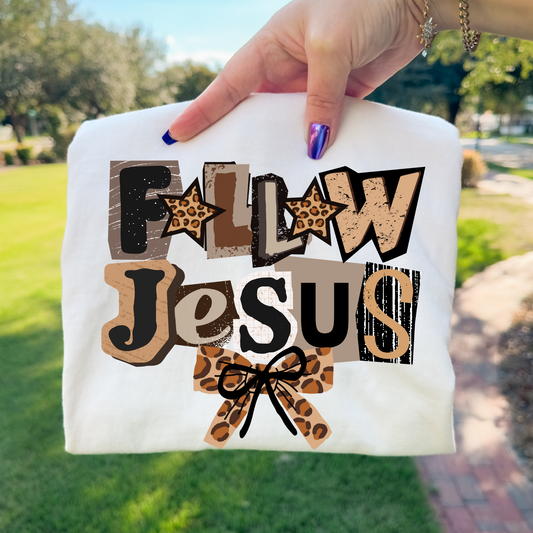 Follow Jesus (Scrapbook) Full Color DTF Transfer