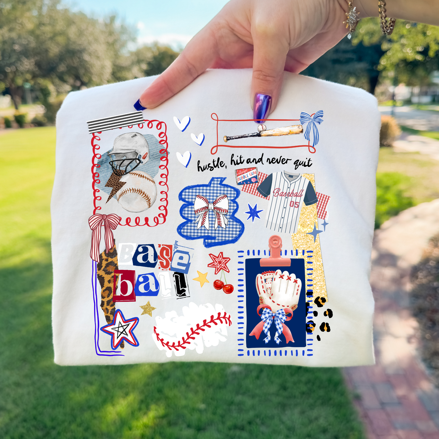 Baseball Collage Full Color DTF Transfer