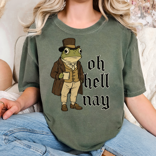 Oh Hell Nay (Frog) Full Color DTF Transfer