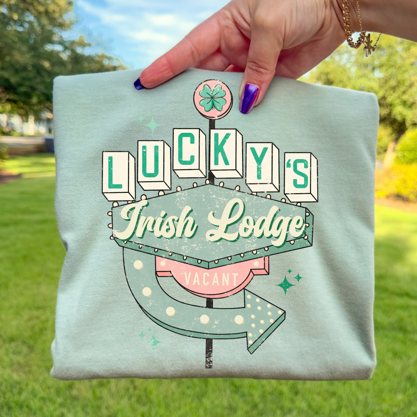 Lucky's Irish Lodge Full Color DTF Transfer