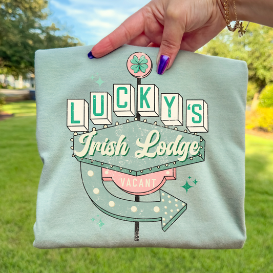 Lucky's Irish Lodge Full Color DTF Transfer