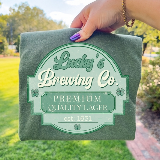 Lucky's Brewing Company Full Color DTF Transfer