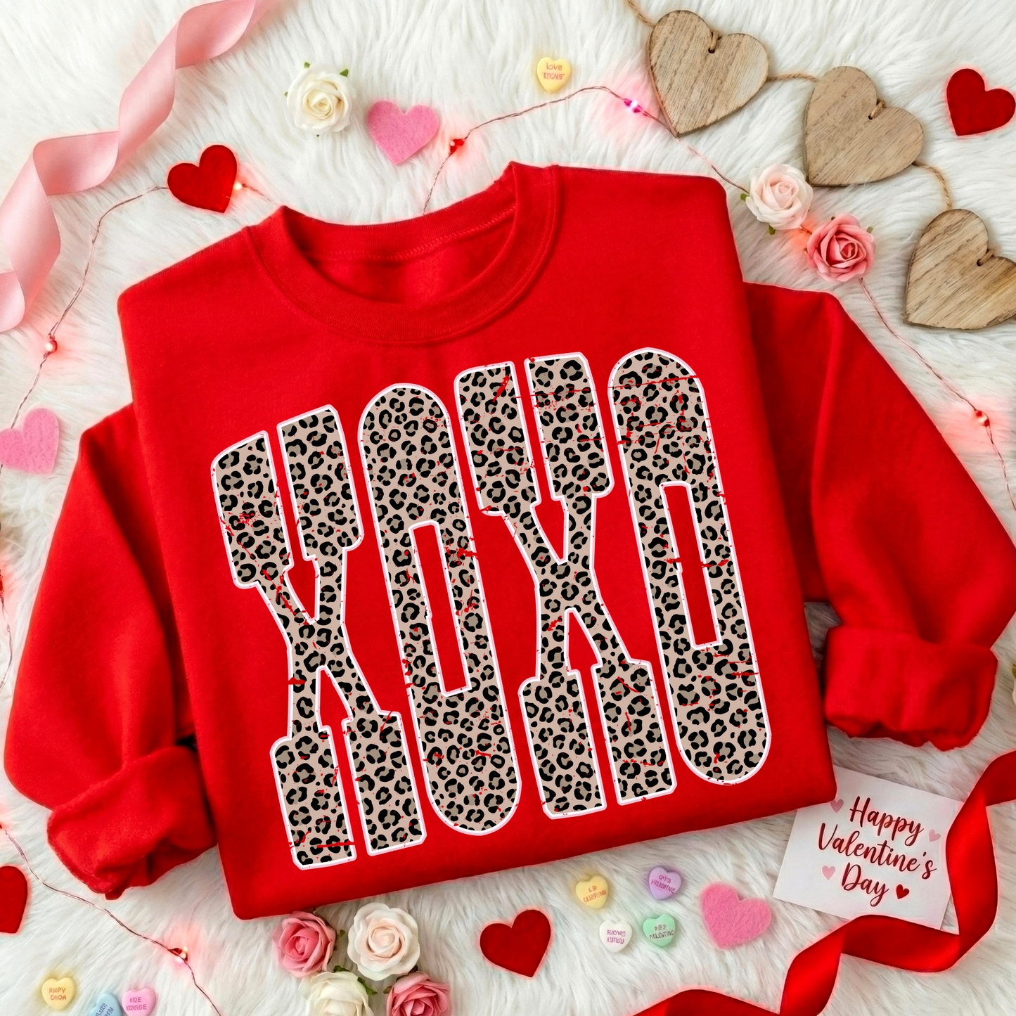 XOXO (Leopard) Full Color DTF Transfer