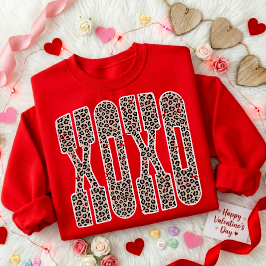 XOXO (Leopard) Full Color DTF Transfer