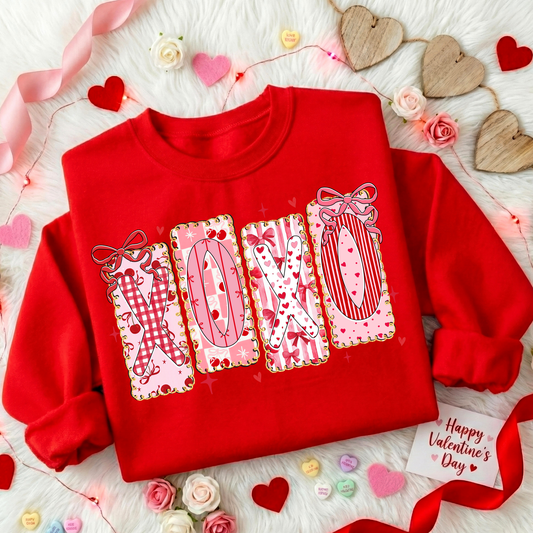 XOXO (Boxed Design) Full Color DTF Transfer
