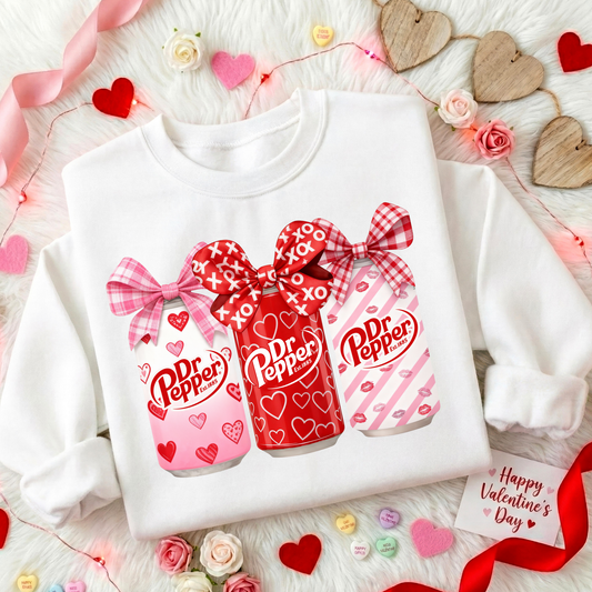 Valentine Dr Pepper Full Color DTF Transfer