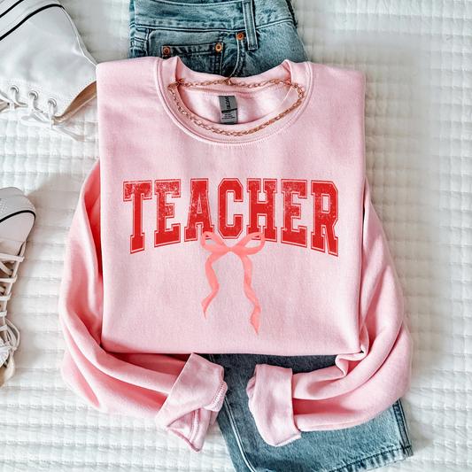 Teacher w/Bow Full Color DTF Transfer