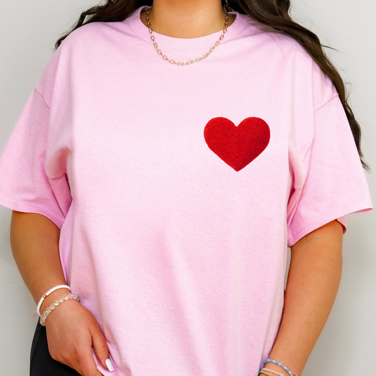 Pocket Heart (Faux Yarn) Full Color DTF Transfer