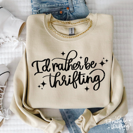 I'd Rather Be Thrifting Full Color DTF Transfer