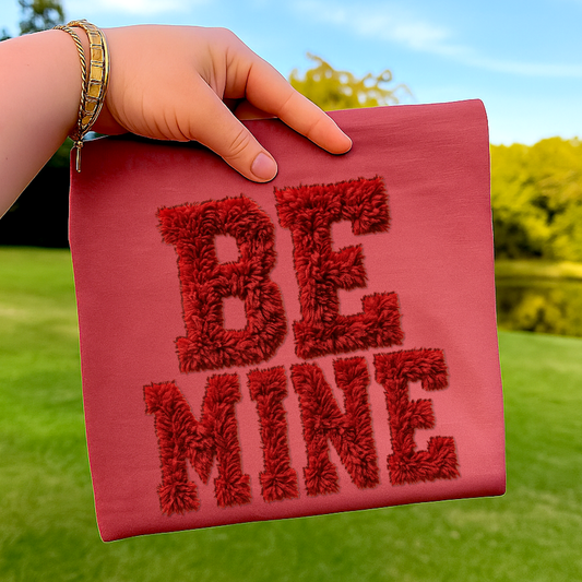 Be Mine (Faux Yarn) Full Color DTF Transfer