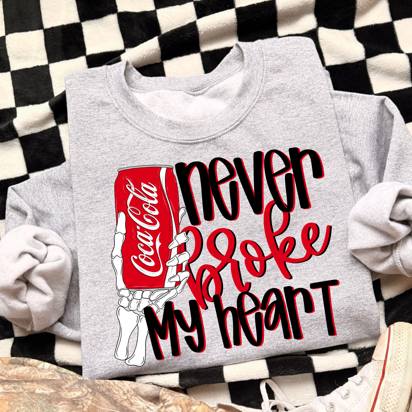 Coke Never Broke My Heart Full Color DTF Transfer
