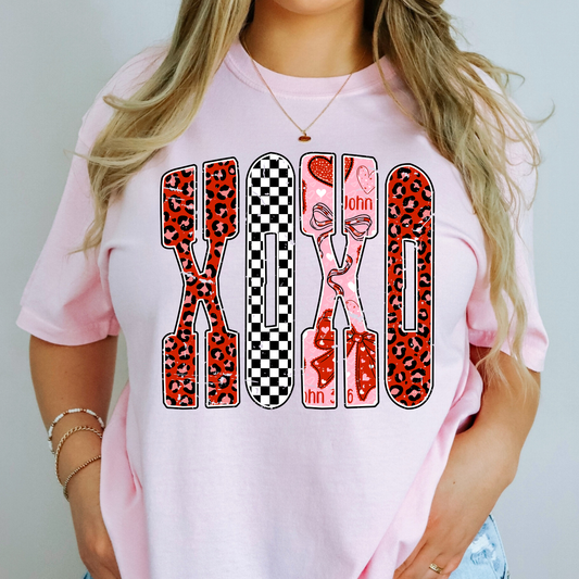 XOXO Full Color DTF Transfer