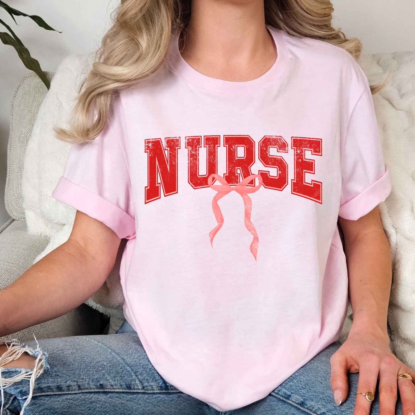 Nurse w/Bow Full Color DTF Transfer