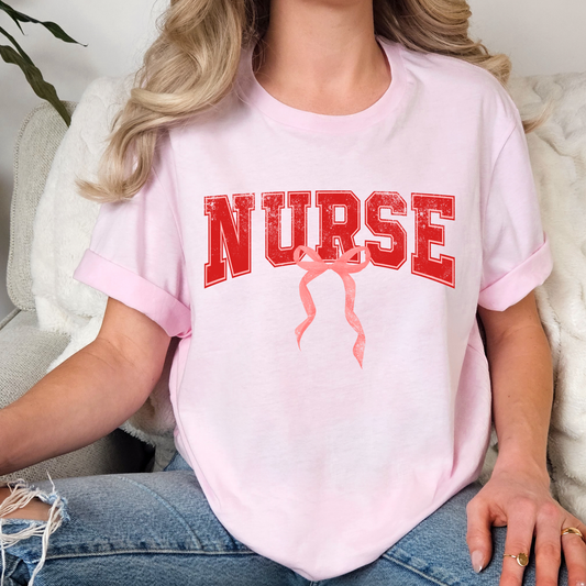 Nurse w/Bow Full Color DTF Transfer