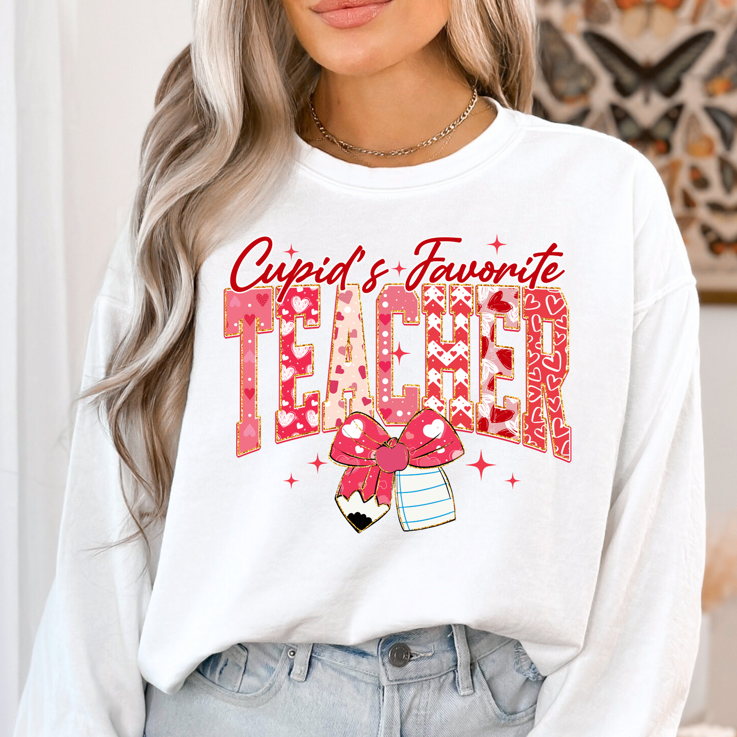 Cupid's Favorite Teacher (Multi Staff Options) Full Color DTF Transfer