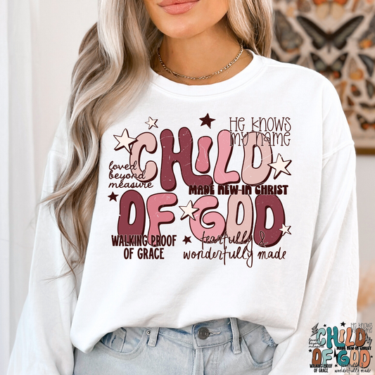 Child of God (Multi Color Options) Full Color DTF Transfer