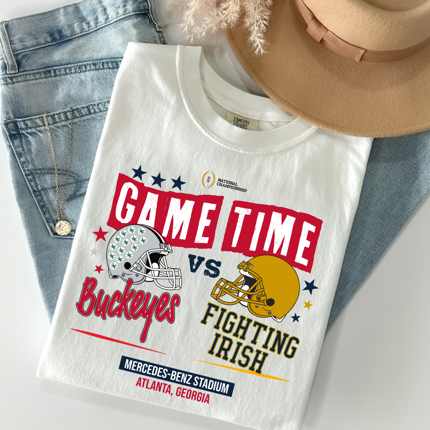 National Championship Norte Damn v Ohio State Buckeyes (2 Design Options) Full Color DTF Transfer