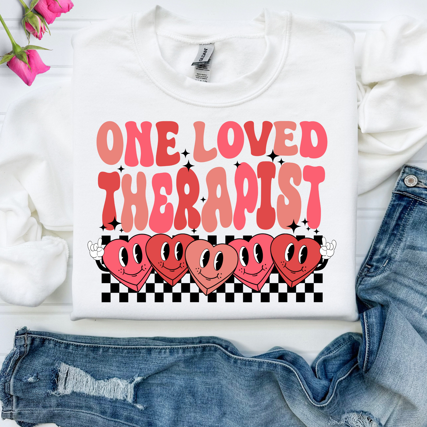 One Loved Therapist Full Color DTF Transfer