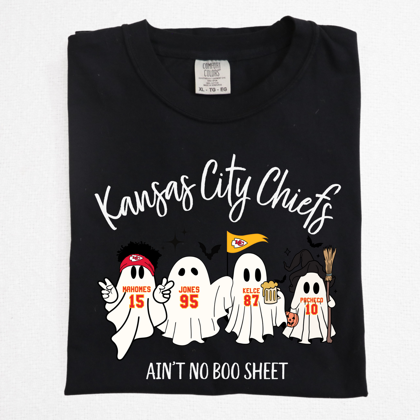 Kansas City Chiefs Aint No Boo Sheet Full Color DTF Transfer