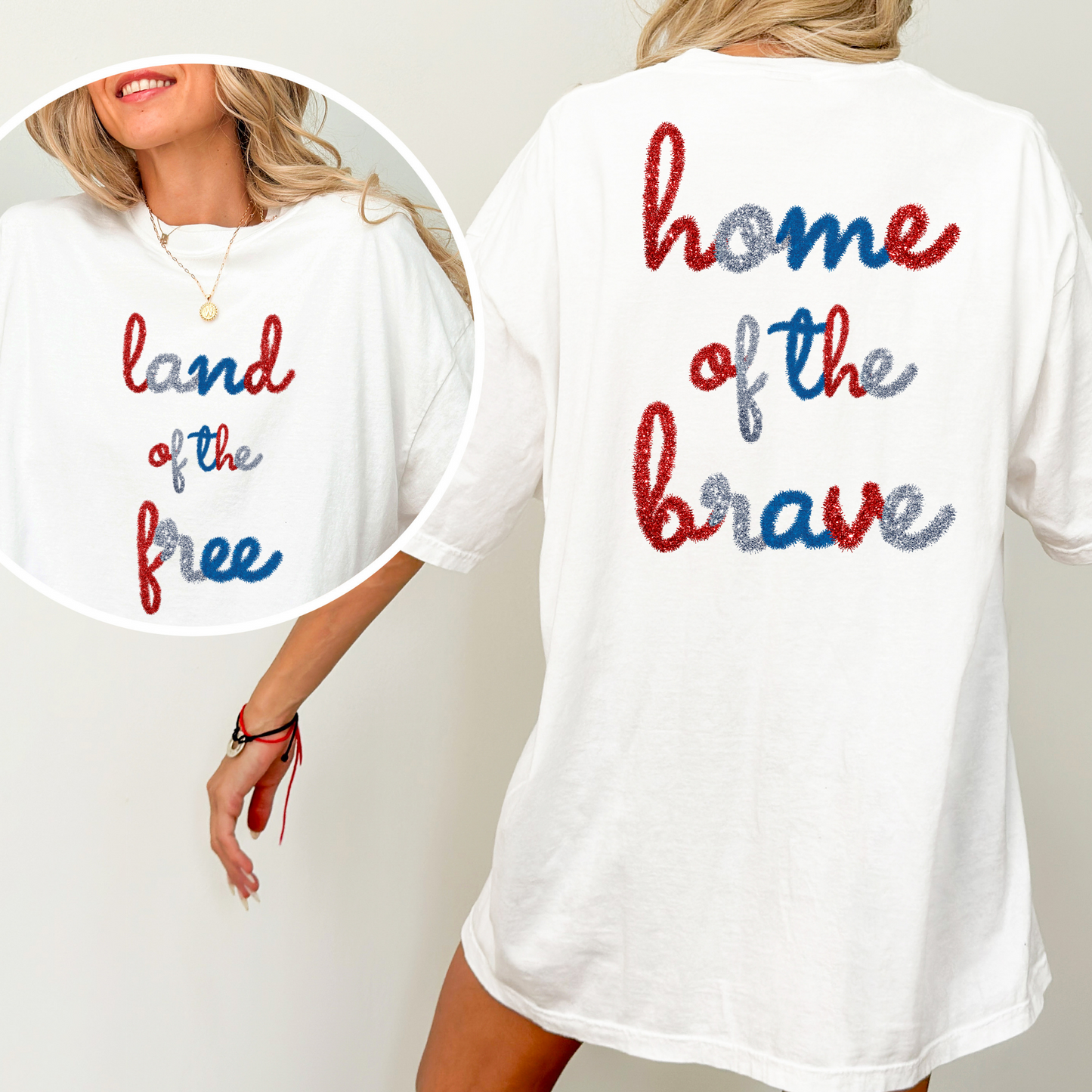 Land of The Free - Home of The Brave Full Color DTF Transfer