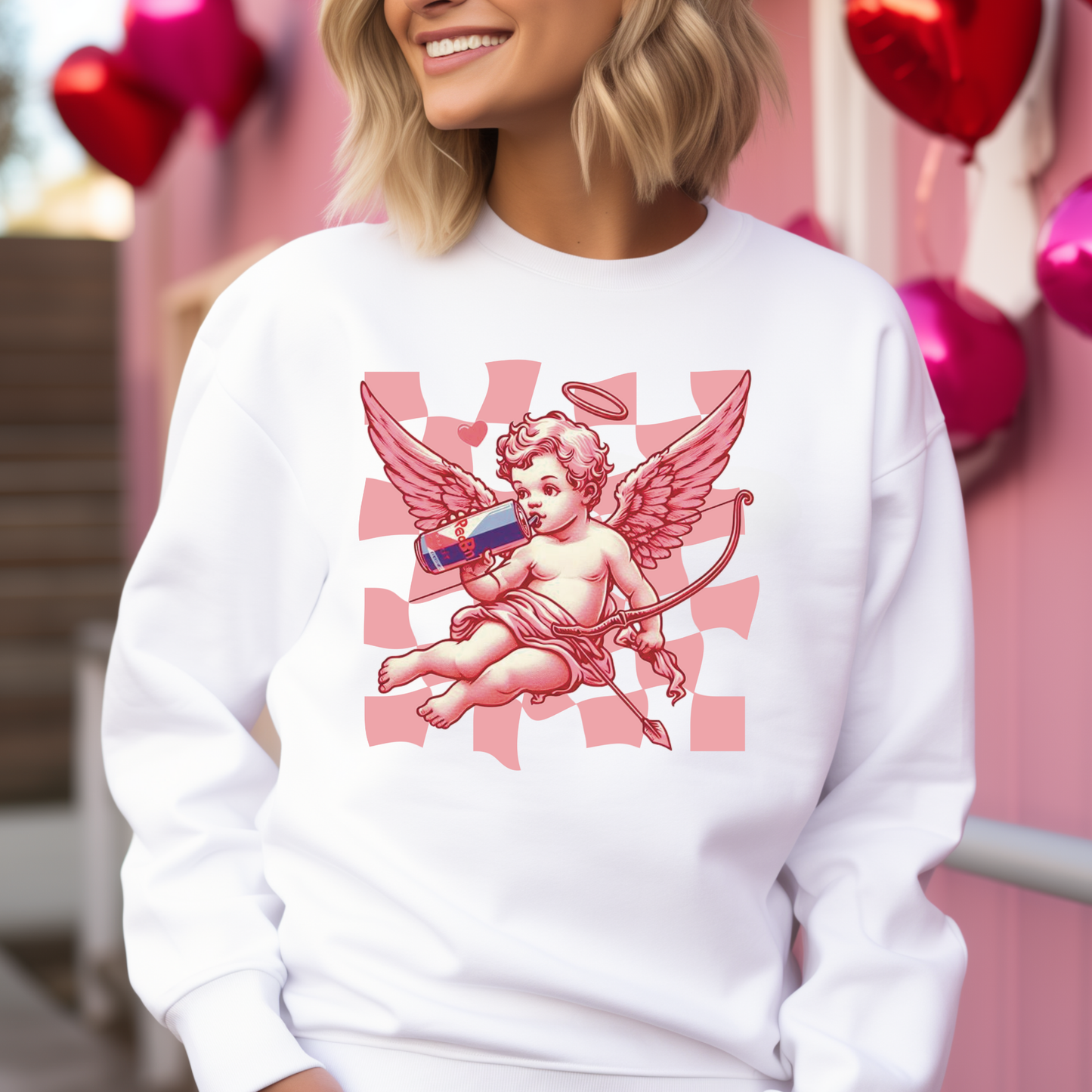 Cupid w/ Drink (MULTI DRINK OPTIONS) Full Color DTF Transfer