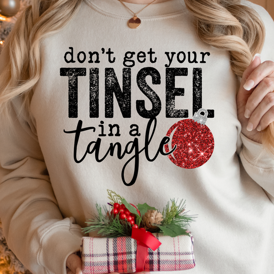 Dont Get Your Tinsel In a Tangle Full Color DTF Transfer