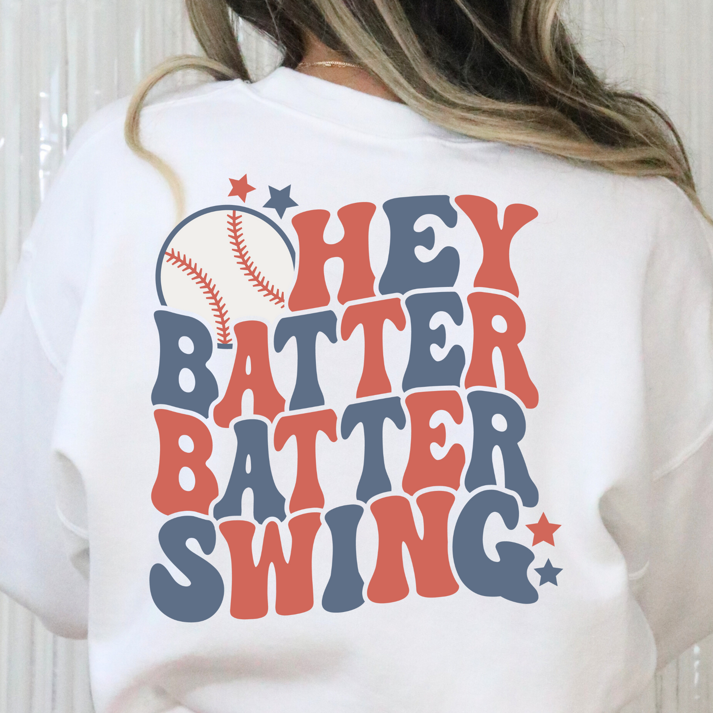 Hey Batter Batter Swing Full Color DTF Transfer