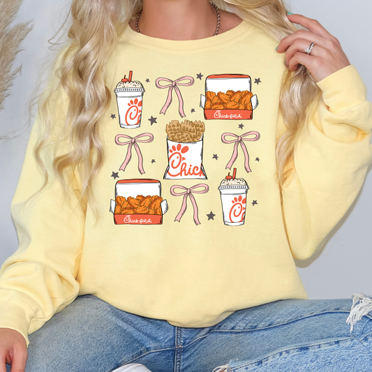 Chick-fil-a Item Collage Full Color DTF Transfer