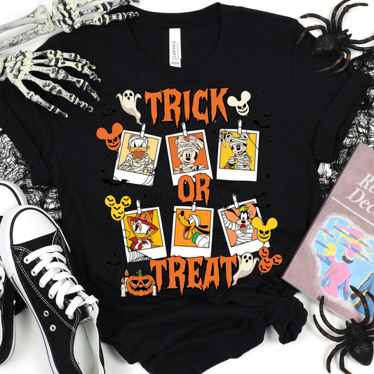 Trick Or Treat Mickey and Friends Full Color DTF Transfer