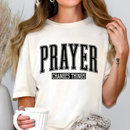 Prayer Changes Things Full Color DTF Transfer