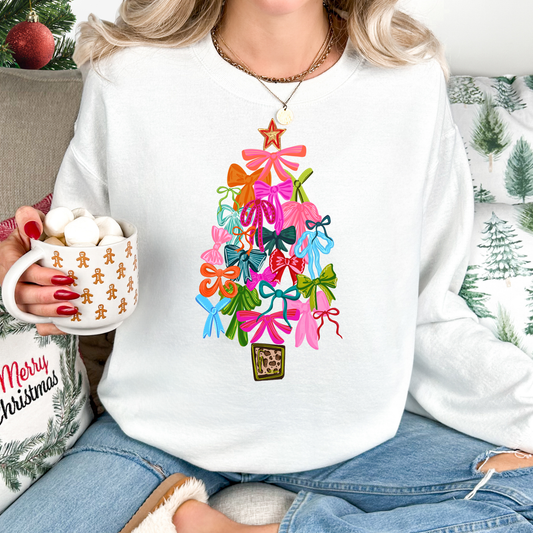 Bow Christmas Tree Full Color DTF Transfer