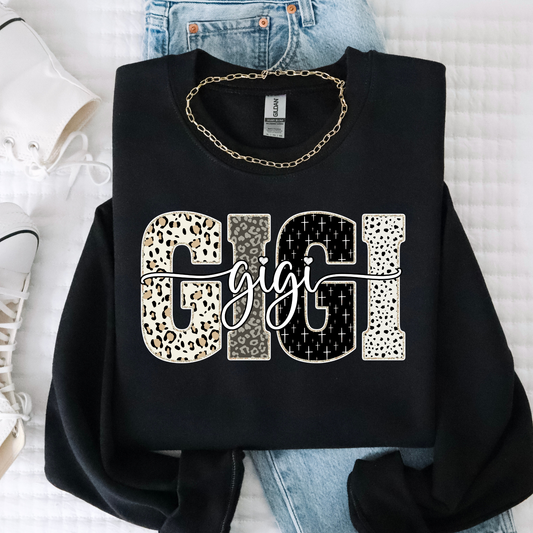 Gigi (Script Strikethrough) Full Color DTF Transfer