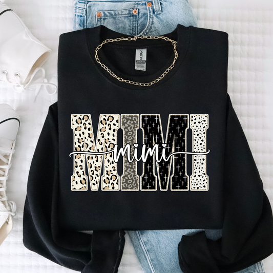 Mimi (Script Strikethrough) Full Color DTF Transfer